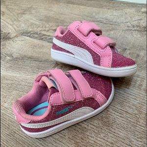 Pink Sparkle Puma Sneakers